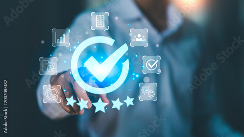 Tableau sur toile quality control engineer manages digital quality systems, standards compliance,