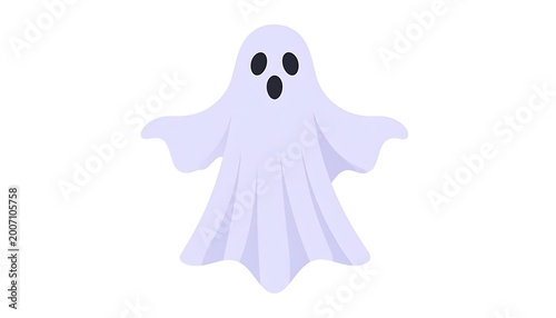 White ghost toy with black eyes.