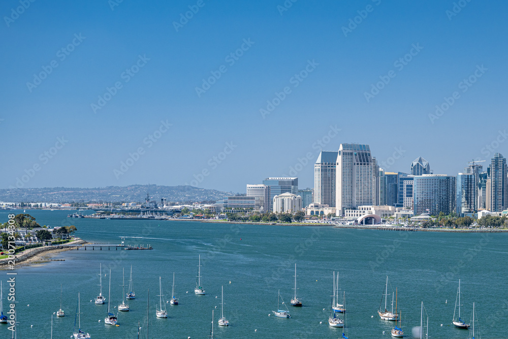 Obraz premium San Diego, California Skyline