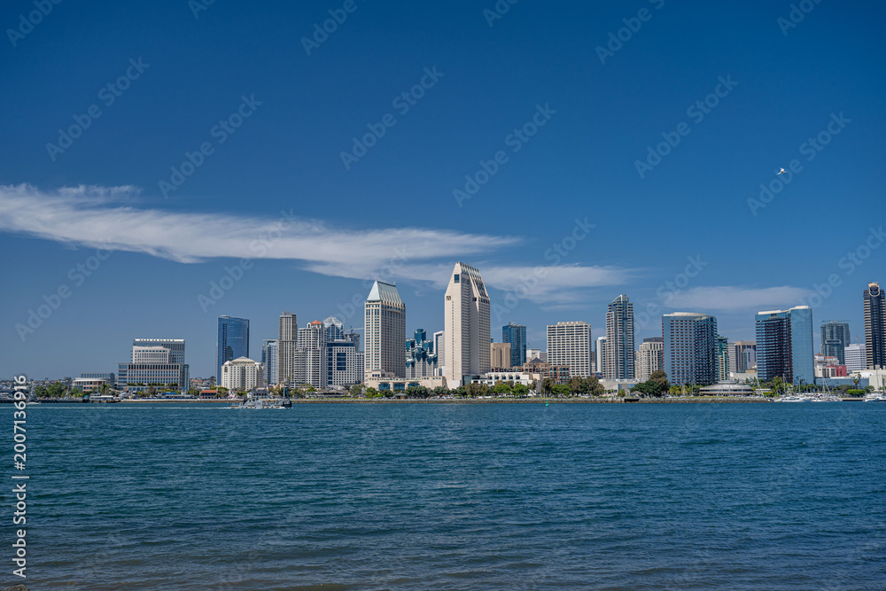 Fototapeta premium San Diego, California Skyline