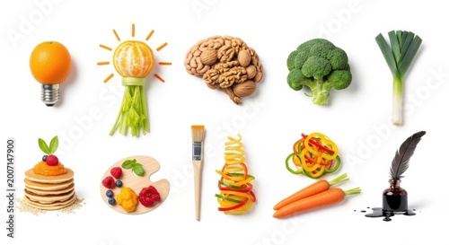 Creative Food Art Brain and Inspiration Setup