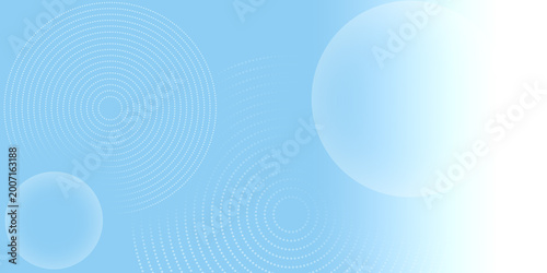Cuadro en lienzo Clean and modern blue background characterized by soft gradient transitions from sky blue to bright airy white