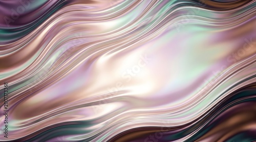 Iridescent Holographic Liquid Swirl Premium Background
