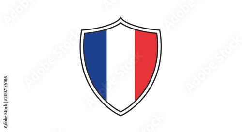 French flag shield emblem, symbol of France, national identity, patriotic emblem Free Download French flag shield emblem, symbol of France, national identity, patriotic emblem - GFXLoad