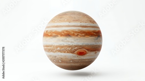 Jupiter's Great Red Spot, 3D rendering
