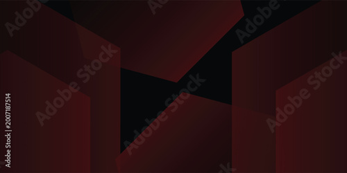 red black geometric on dark background. abstract elegant background vector illustration,