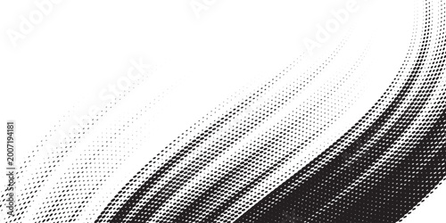 Cuadro en lienzo black and white brush wrap car sticker pattern abstract banner sporty lines black and white color combination grunge brush modern pattern motorsport racing vector design