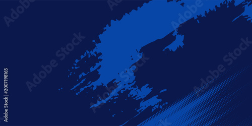 Tablou pe pânză Dark blue color pattern gradient grunge texture background