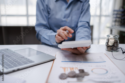фотографія Business calculator calculating budget