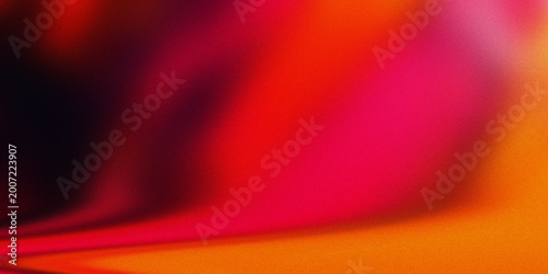 Fotografija Vibrant abstract red and orange color gradient blur background with light effect and soft texture