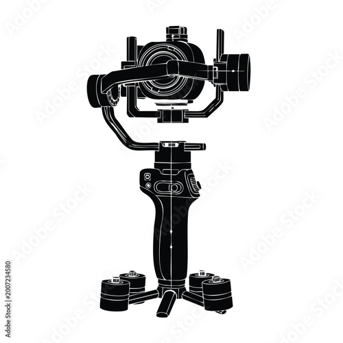 Canvastavla Camera gimbal stabilizer silhouette bundle for cinematic video gear