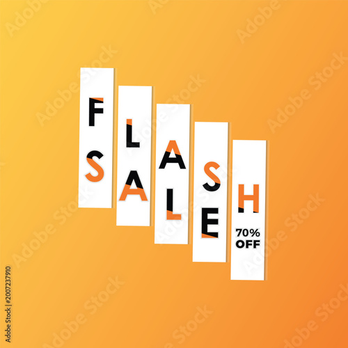 Flash Sale Promo Banner Vector Design
