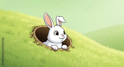 Rabbit in Burrow.