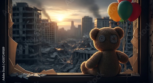 War with Teddy Bear, and Balloons.