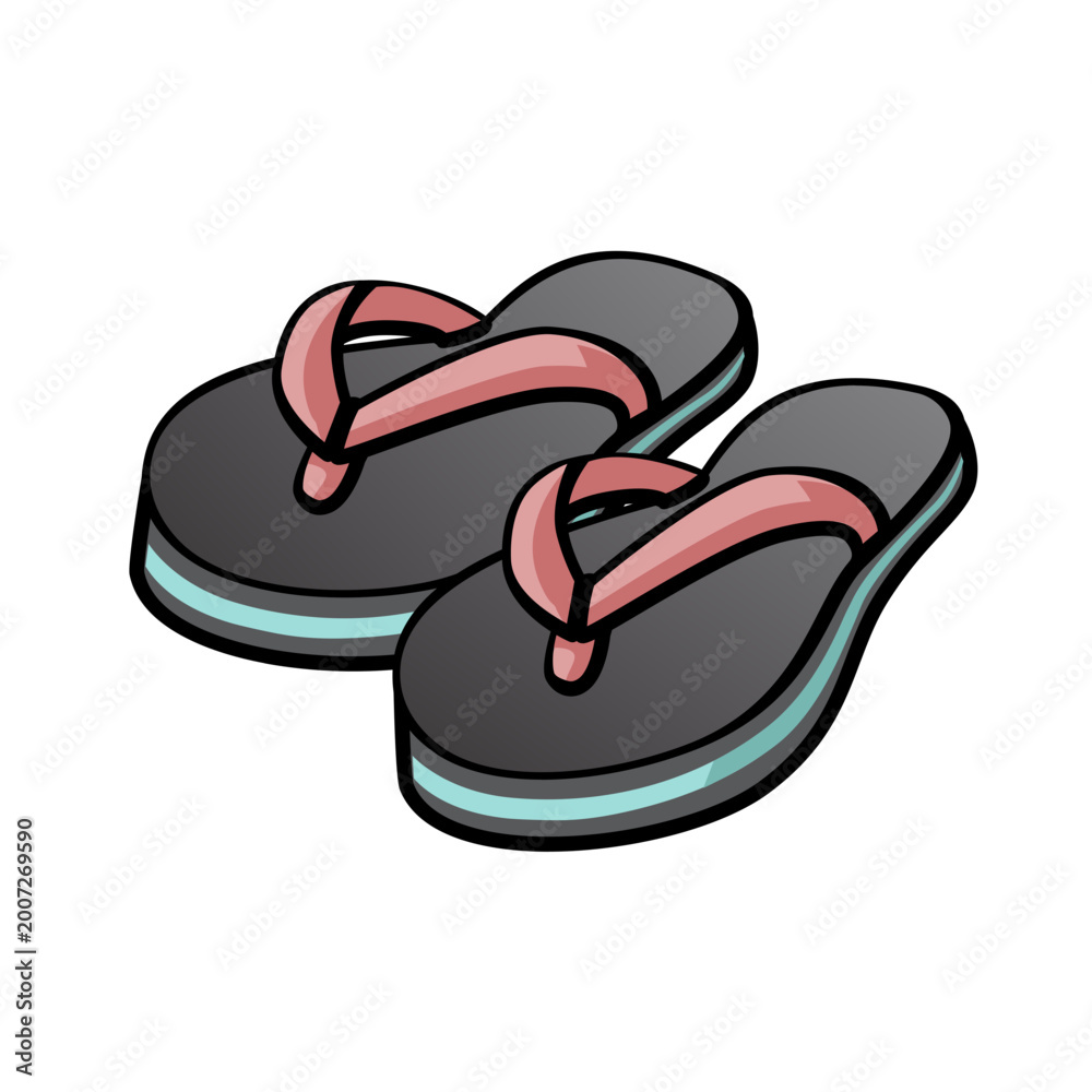 Obraz premium Flip Flops - pastel