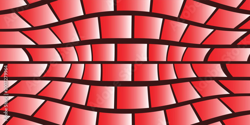 Foto Red Brick Wall Vector Seamless Pattern, Editable EPS Background Texture of Brick