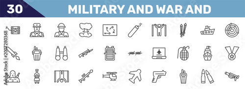 Foto military and war and icon set with time bomb with clock, lieutenant, soldier, gr