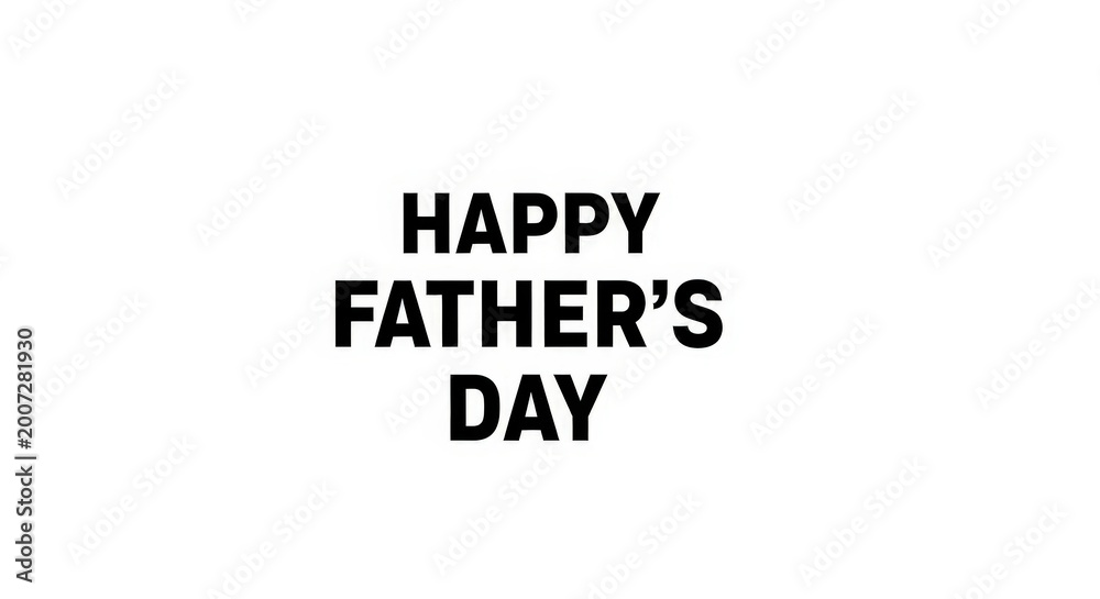 Fototapeta premium Minimalist black greeting for father’s day celebration holiday text