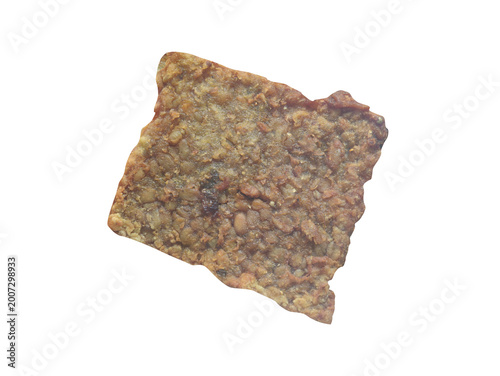 Tableau sur toile Single Piece of Fried Tempeh