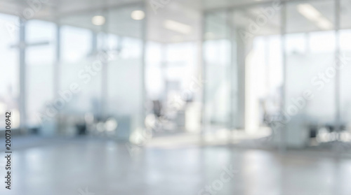 Fotografie bright abstract defocused interior of modern contemporary corporate office build