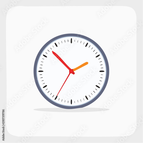 Simple Analog Clock Illustration