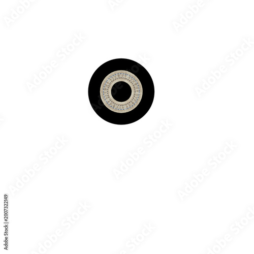 vinyl record isolated on white