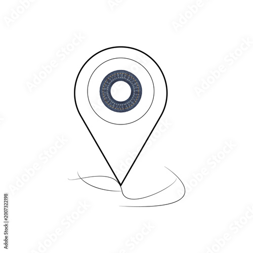 map pointer icon, location