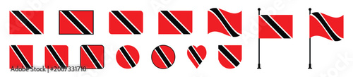 Trinidad and Tobago Flag Set Flat, Heart, Circle, Rounded and Waving Icons.Vector Illustration Free Download Trinidad and Tobago Flag Set Flat, Heart, Circle, Rounded and Waving Icons.Vector Illustration - GFXLoad
