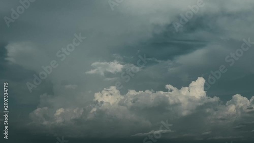 Beautiful Sky with Golden Clouds Sunset Timelapse in 4K