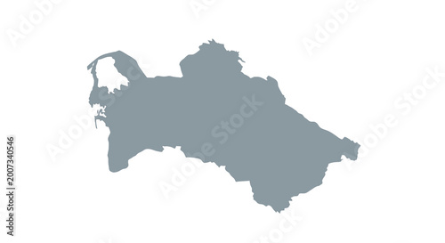 Φωτογραφία A grayscale silhouette depicts the geographical outline of the nation of tajikis
