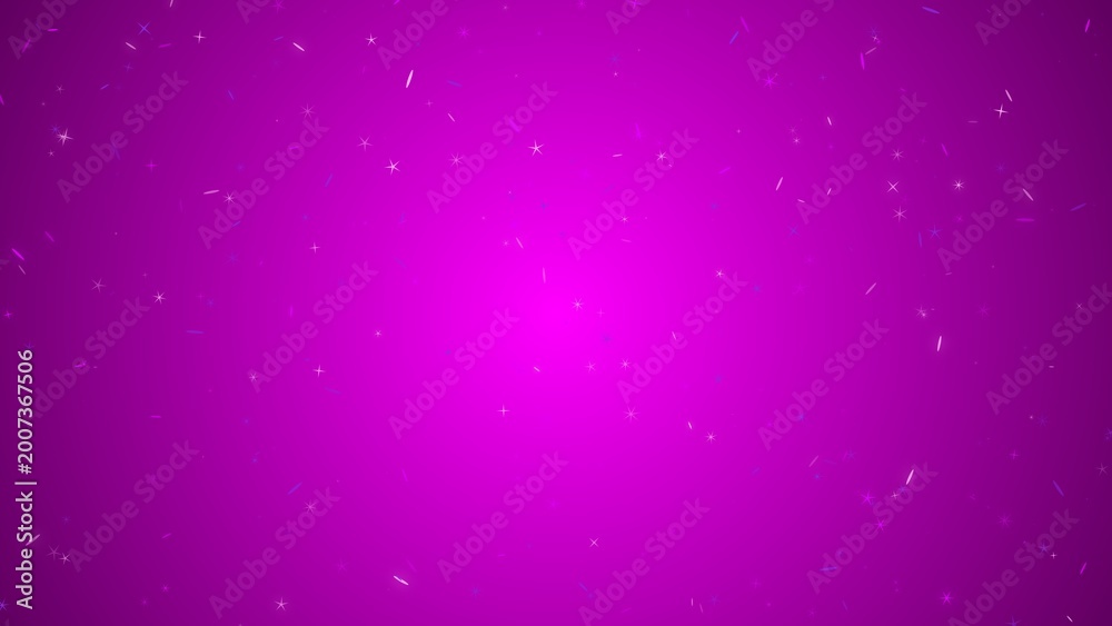 Obraz premium Abstract Purple Background with Glowing Neon Stars and Sparkles