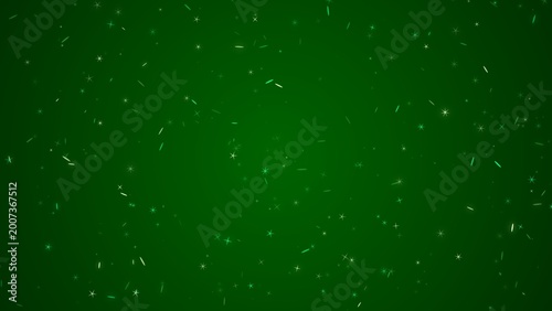 Canvastavla Abstract Green Background with Glowing Particles and Magic Sparks