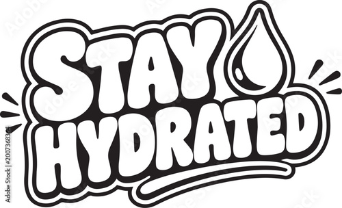 Photos Stay Hydrated concept art, perfect for promoting a healthy lifestyle