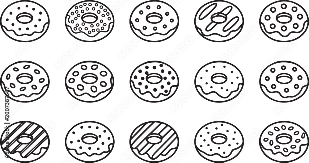 Fototapeta premium set of easter eggs vector design on transparent background.