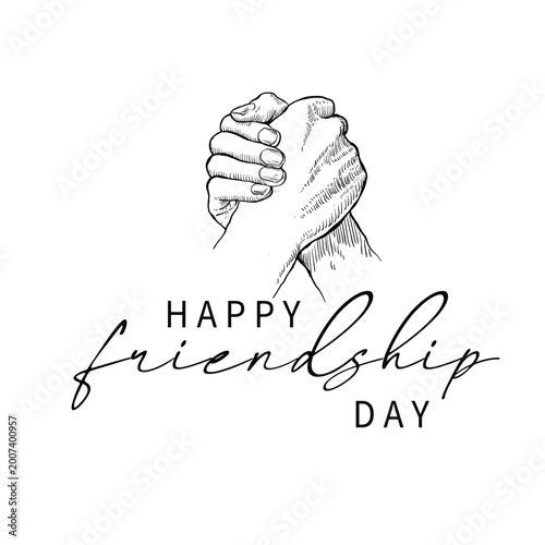 Fotografi Happy Friendship Day greeting card.