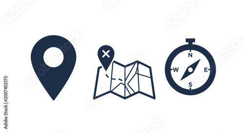 Canvastavla Navigation icons on white background.