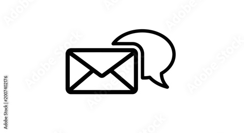 Photos Email Message Communication Icon Symbol.