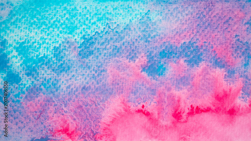 Foto pink blue sweet pastel sky cloud abstract art design illustration watercolor pai