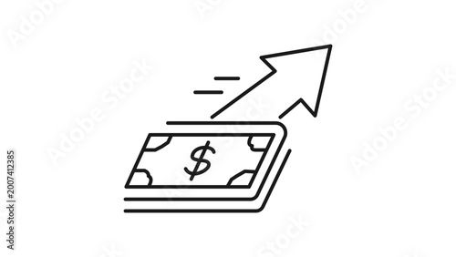 Foto Immediate market order vector icon with editable stroke featuring arrows for transaction direction