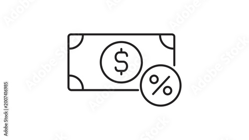 Photos Service incentive banknote representing professional brokerage fees, this versatile paper currency graphic provides a clear representation of earnings and remunerative gain