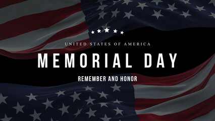 Memorial day background. Happy memorial day. Flag USA. Honoring all who served banner for memorial day