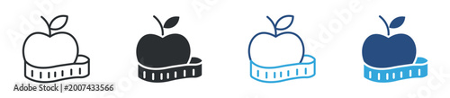 Foto Diet icon set