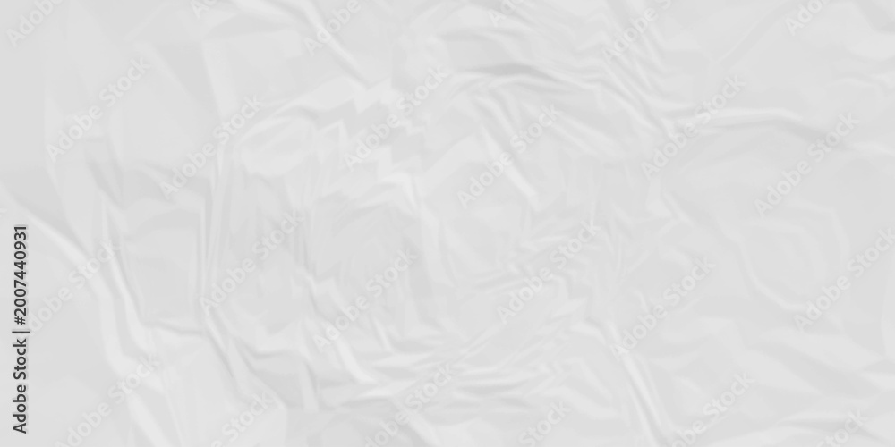 Naklejka premium White crumpled paper texture . White wrinkled paper texture. White paper texture . White crumpled and top view textures can be used for background of text or any contents .
