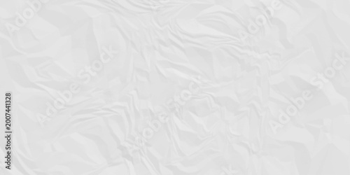 White crumpled paper texture . White wrinkled paper texture. White paper texture . White crumpled and top view textures can be used for background of text or any contents .