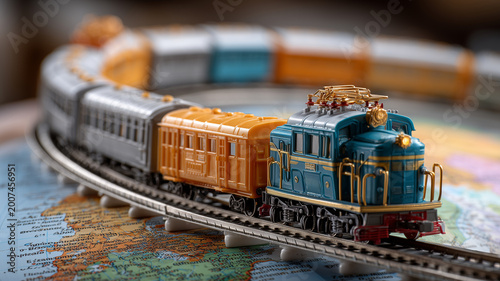 Connecting continents with a colorful toy train from Europa to China