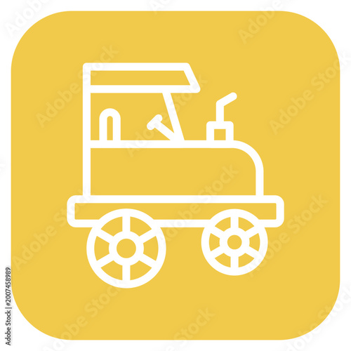 Obraz na plátně Buggy Car Icon Style