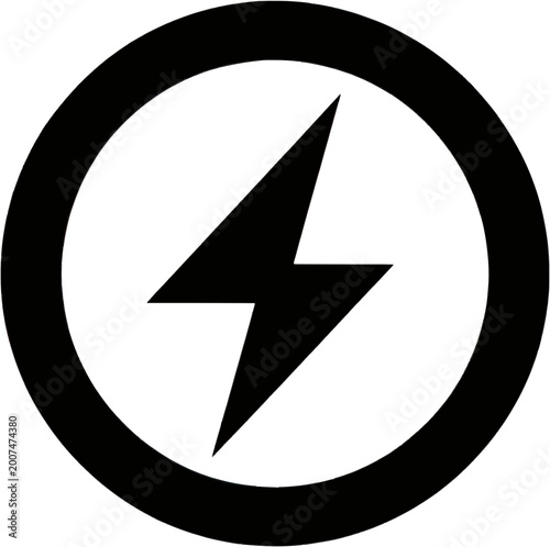 Free Download Lightning Bolt Power Symbol Vector Icon Design - GFXLoad