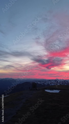 Sonnenuntergang Heukuppe - Rax - Hochsteiermark - Österreich