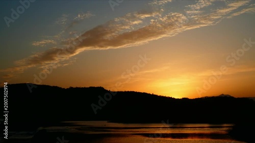 美しい夕焼けの光景