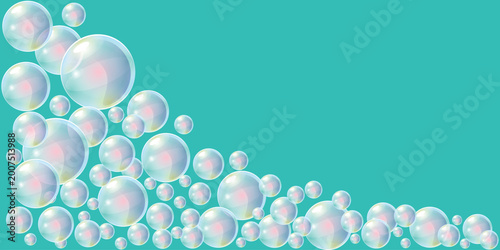 Soap bubbles. Abstract pattern. Delicate pastel colors, transparent texture, suitable for children's designs, greeting cards, 